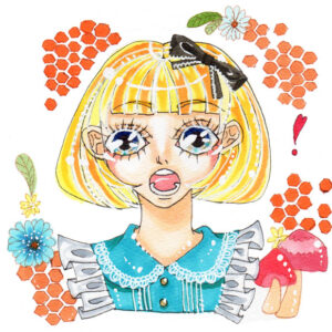  花彩 特別、絵に関する学校に通ったことは有りません。