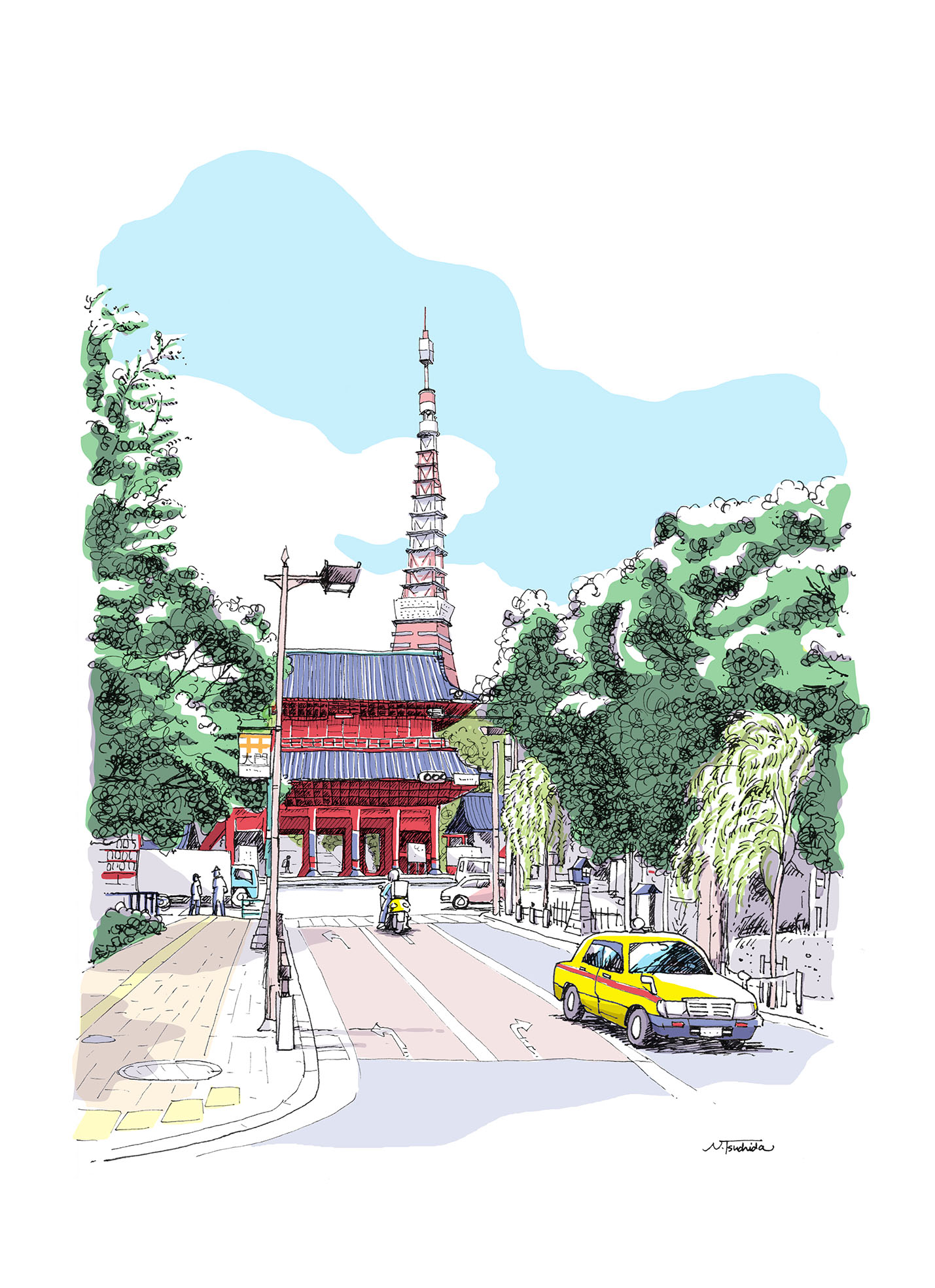 増上寺からの東京タワー 現代アート 絵画の通販 販売サイト Thisisgallery ディスイズギャラリー