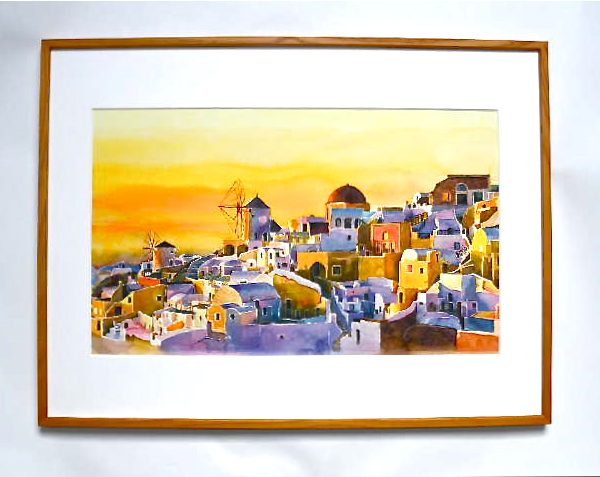 ギリシャ”サントリーニ島” | インテリア絵画 アートの専門通販