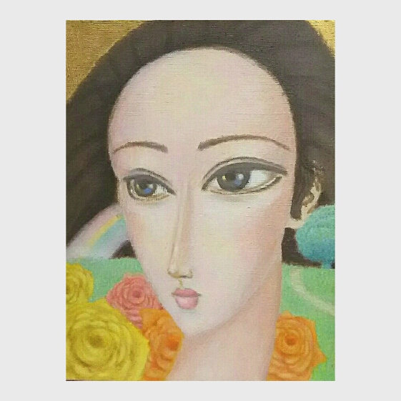 青空活歩　絵画 アート作品 人物画 額装済み 三上邦夫 | 絵画販売 インテリアアート専門通販 This Is Gallery