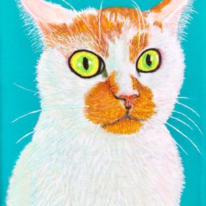 猫 キャンバス アクリル絵具 | アート・インテリア絵画の通販・販売 