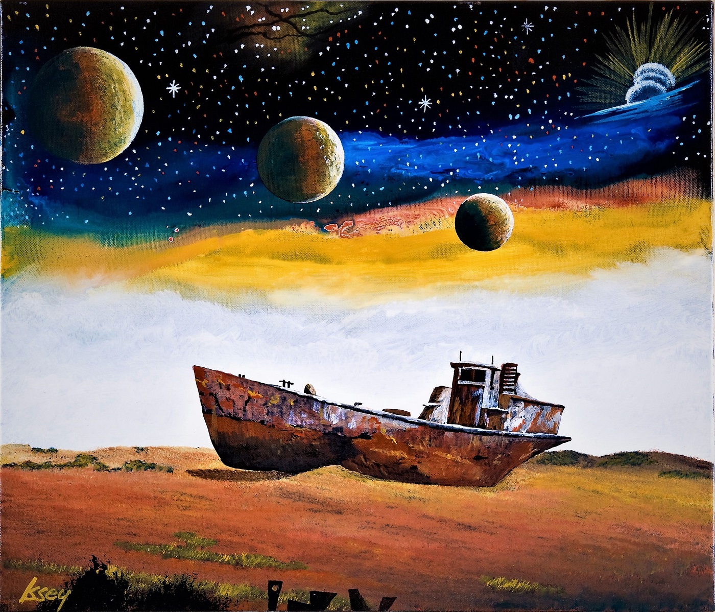 宇宙船・地球号…アラル海 | アート・インテリア絵画の通販・販売サイト