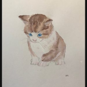 猫 子猫 イラスト 水彩画 現代アート 絵画の通販 販売サイト Thisisgallery ディスイズギャラリー