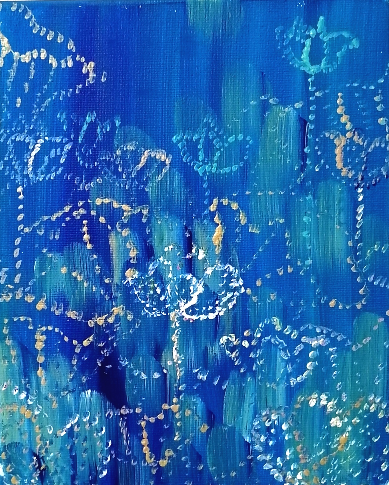 Indigo Lotus Flower 藍色の蓮の花 現代アート 絵画の通販 販売サイト Thisisgallery ディスイズギャラリー
