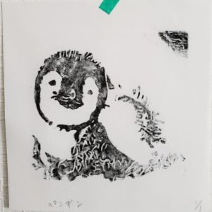 版画 動物 ペンギン モノクロ 小さい アート インテリア絵画の通販 販売サイト Thisisgallery ディスイズギャラリー