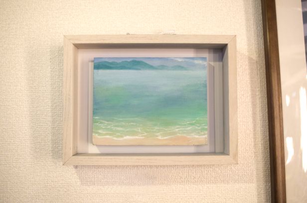 絵画 油彩】『印象-向島から望む因島-』2Lサイズ 額入り | アート