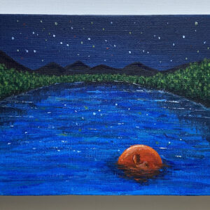 太陽 湖 自然 夜 イラスト 現代アート 絵画の通販 販売サイト Thisisgallery ディスイズギャラリー