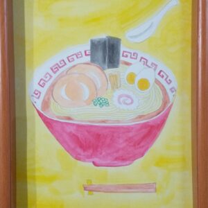 ラーメン 麺 美味しそう 美味しい 食べ物 可愛い かわいい イラスト 手描きイラスト 現代アート 絵画の通販 販売サイト Thisisgallery ディスイズギャラリー