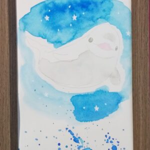 ベルーガ シロイルカ 動物 可愛い かわいい 癒し 癒される イラスト 手描きイラスト 現代アート 絵画の通販 販売サイト Thisisgallery ディスイズギャラリー