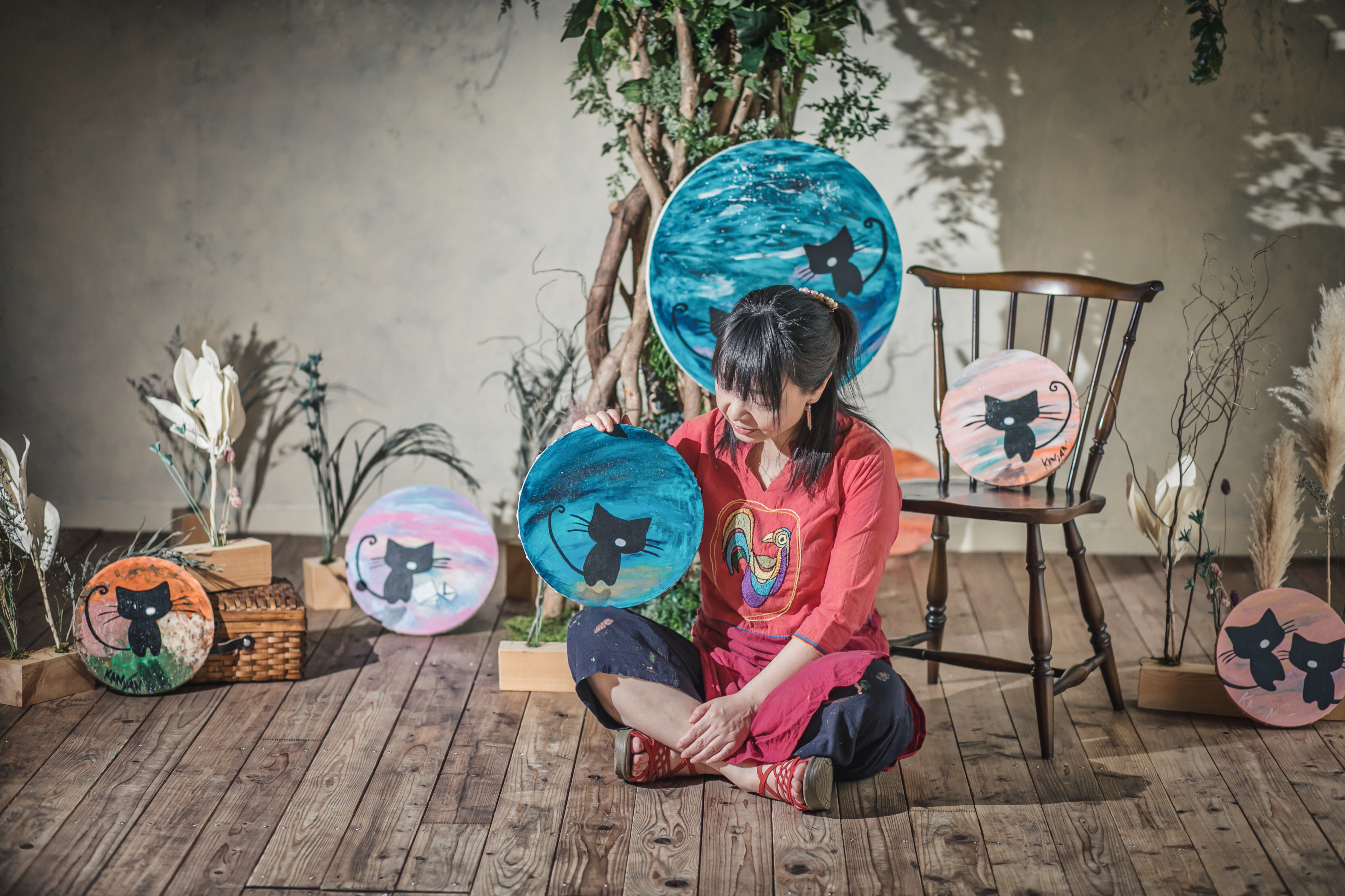 にゃん【大サイズ】絵画 かにゃんクリエイト | 絵画販売 インテリアアート専門通販 This Is