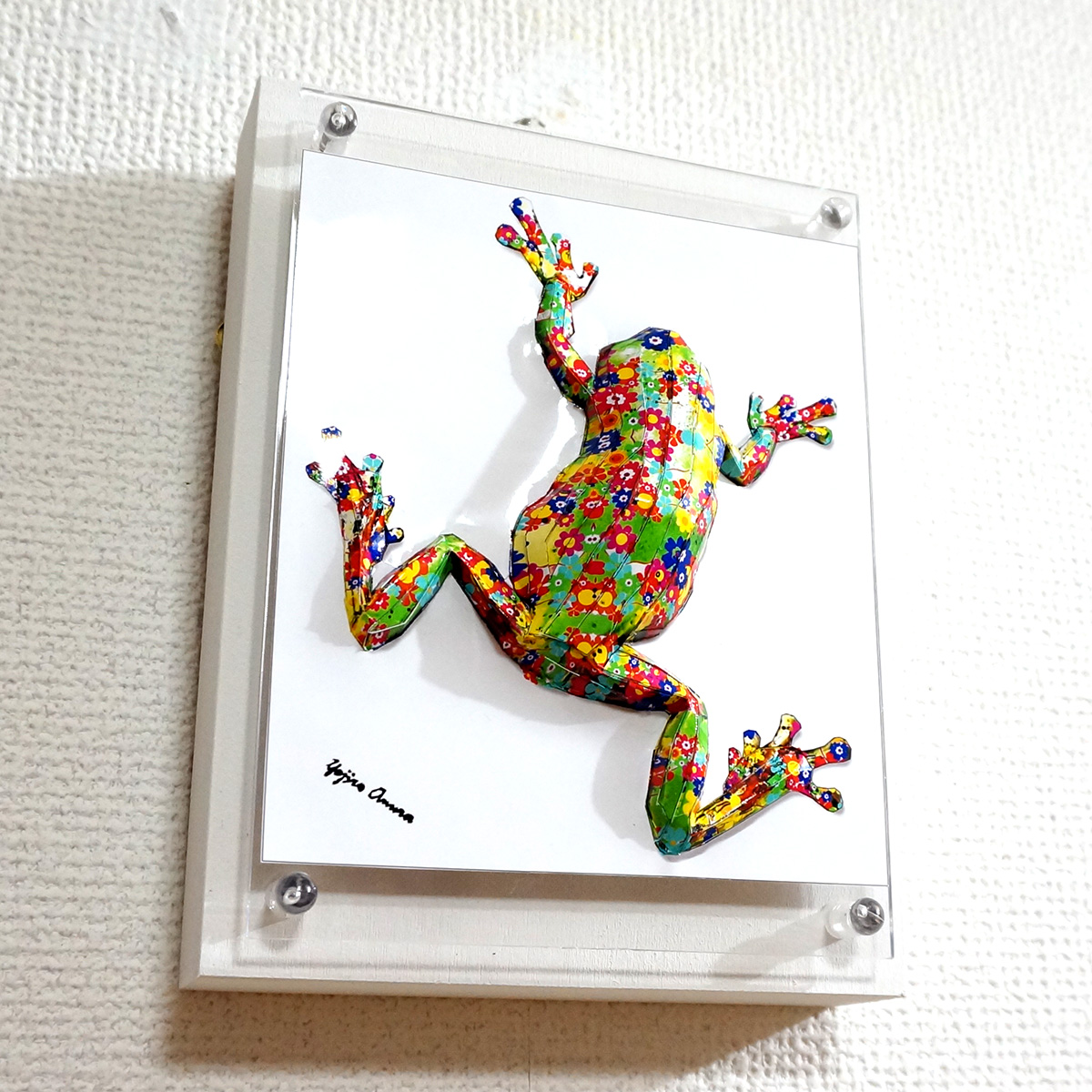 花柄カエルは上を目指す アート インテリア絵画の通販 販売サイト Thisisgallery ディスイズギャラリー