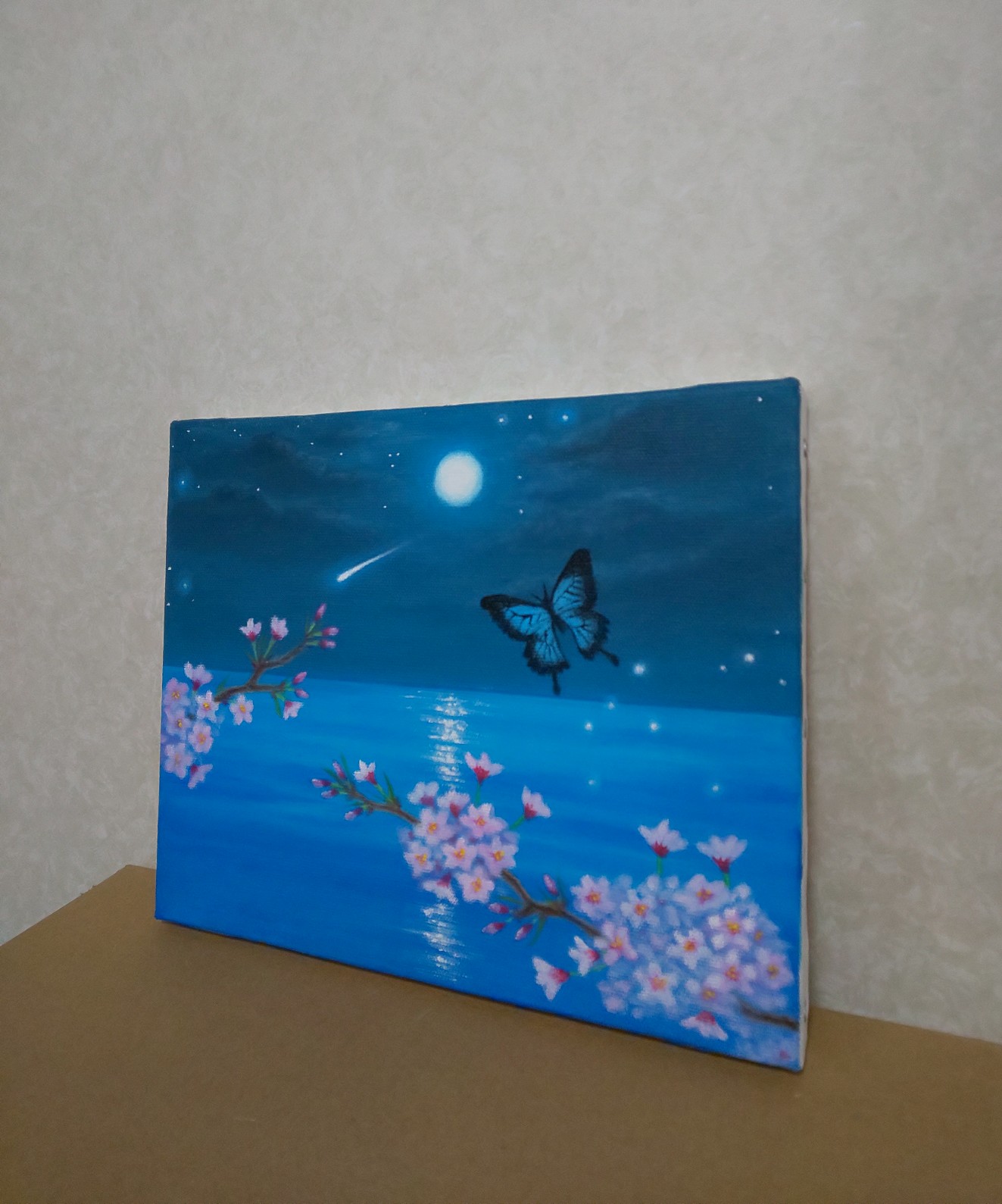 蝶と海と桜 アート・インテリア絵画の通販・販売サイト ｜ thisisgallery ディスイズギャラリー