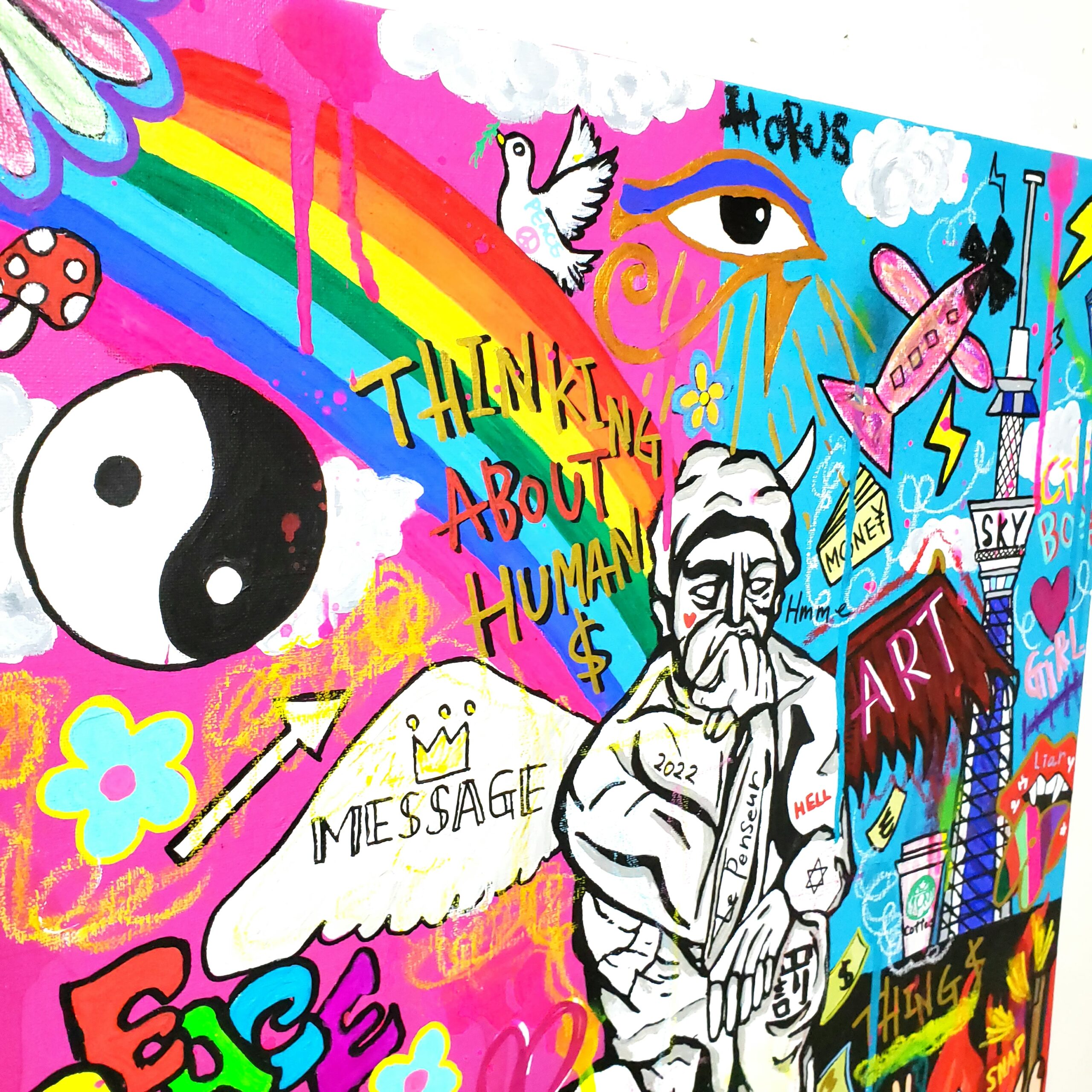 イラスト 天国か地獄 Heaven Or Hell 新進気鋭アーティストchika作品 するコンペ