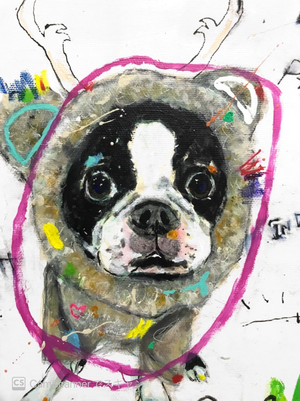 犬の絵 x - 絵画/タペストリ