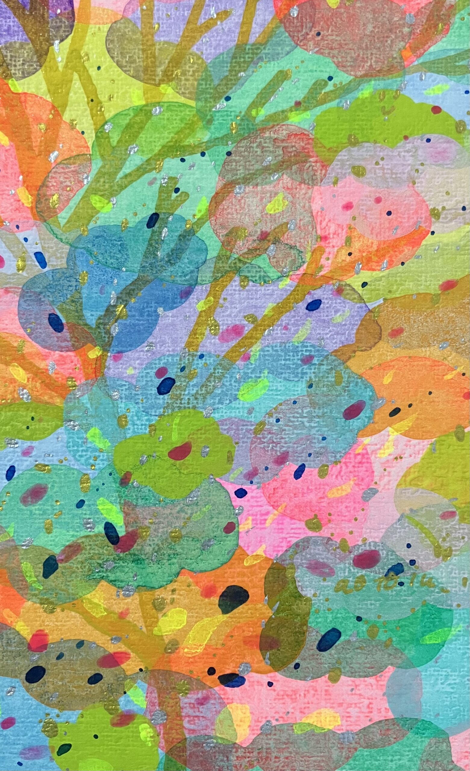 絵画 aoia work in progress . . . --------✂︎-------- . 多分途中で飽きるであ