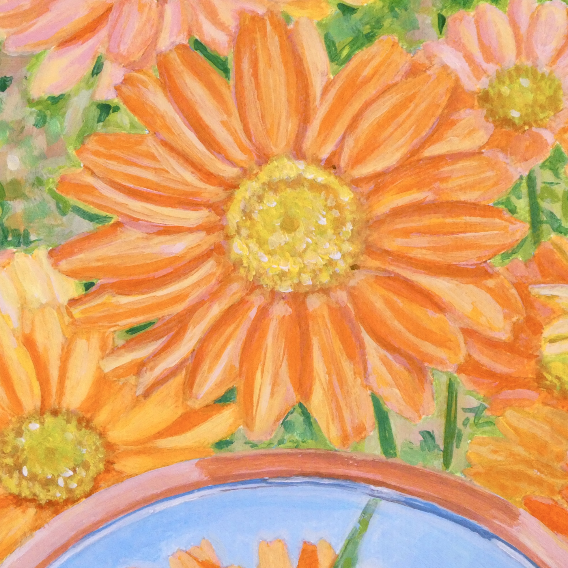 【豊富な】油絵　Ｆ０「花のかおり」 絵画
