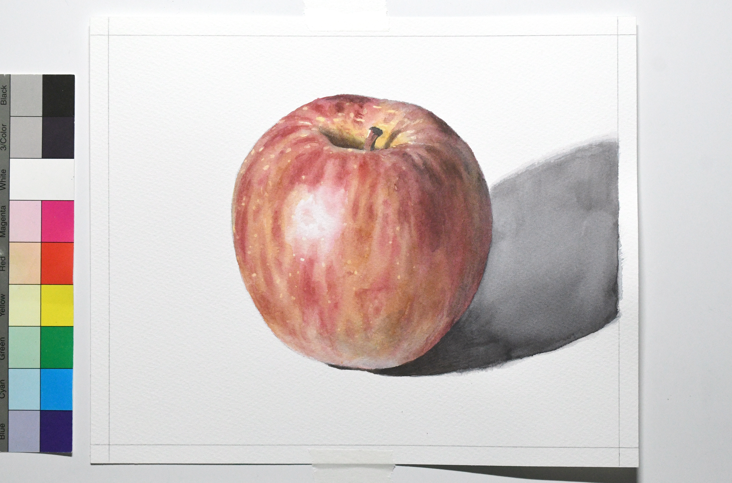 うのにもお得な情報満載！ ジャズリンゴ(size11x11) 原画 水彩画 絵画 