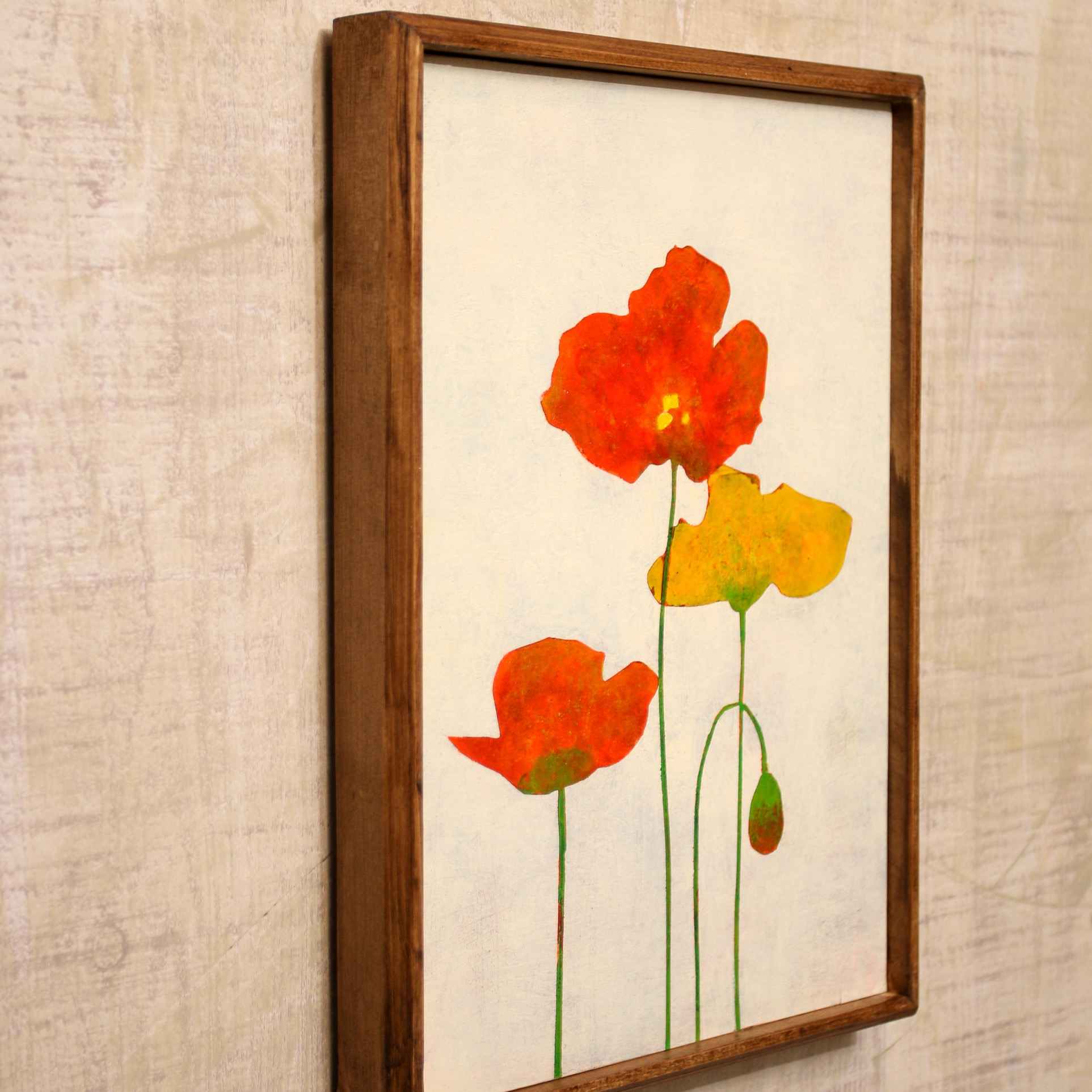 Orange and yellow poppies_A No.186 | アート・インテリア絵画の通販