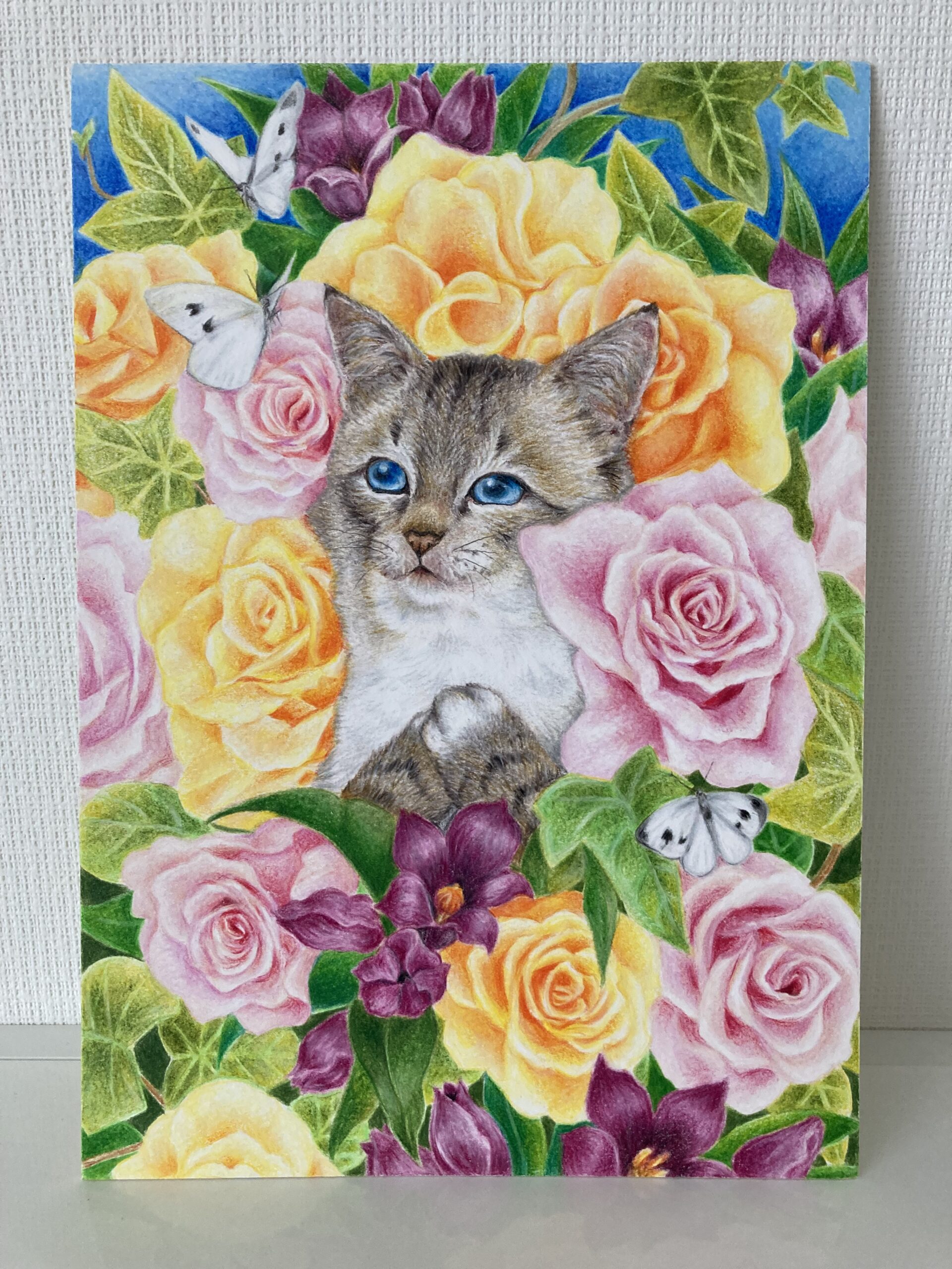 E4白黒画「初めての孫」 E4白黒画「初めての孫」 E4白黒画「初めての孫」