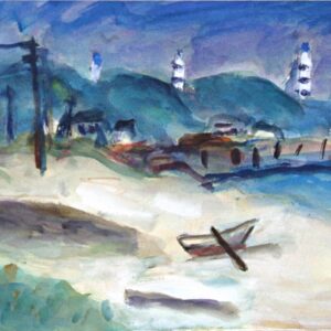 水彩画 のおすすめ作品・人気作家 海辺 三浦海岸 インテリア絵画 アート