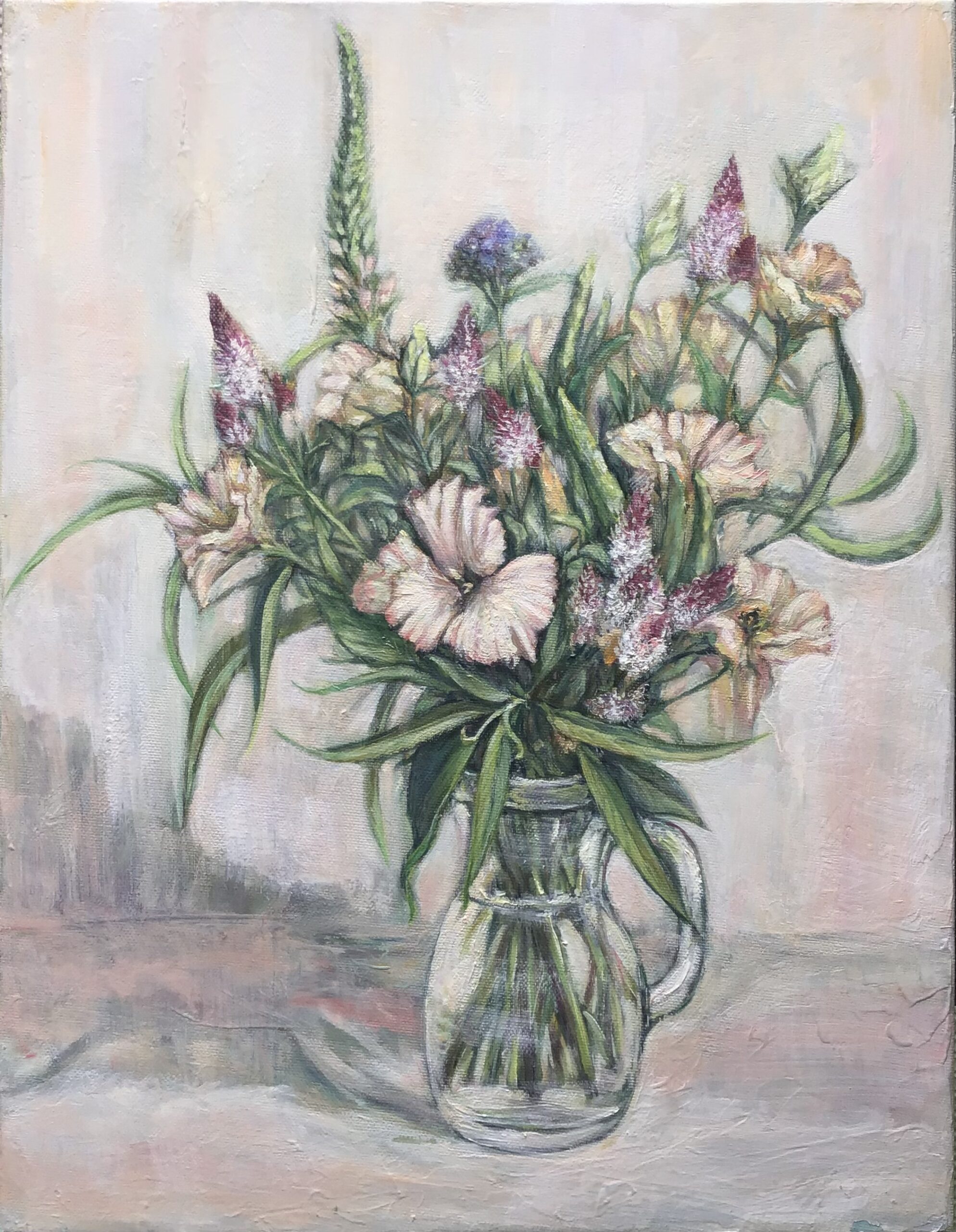 原画　花　額装あり　静物画　絵画　アクリル画　植物　現代アート　細密画　一点物 ジニア 花 透明水彩 静物画 絵画 わるく 水彩画 原画 インテリア