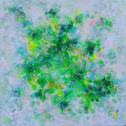 絵画 のおすすめ作品・人気作家 抽象画 緑 花 fragrance グリーン 夏 新緑 香り 新緑fragrance インテリア絵画 アート