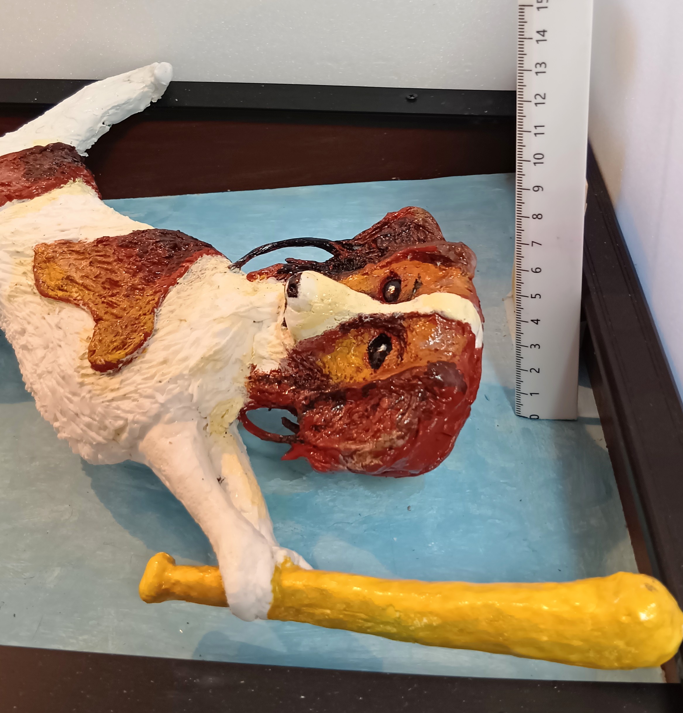 立体絵画の「デコピン、打席に立つ」 立体絵画の「デコピン、打席に立つ」（3Dアート） | 山川善作