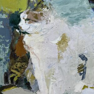 油絵 のおすすめ作品・人気作家 油彩 油絵 猫 猫 インテリア絵画 アート