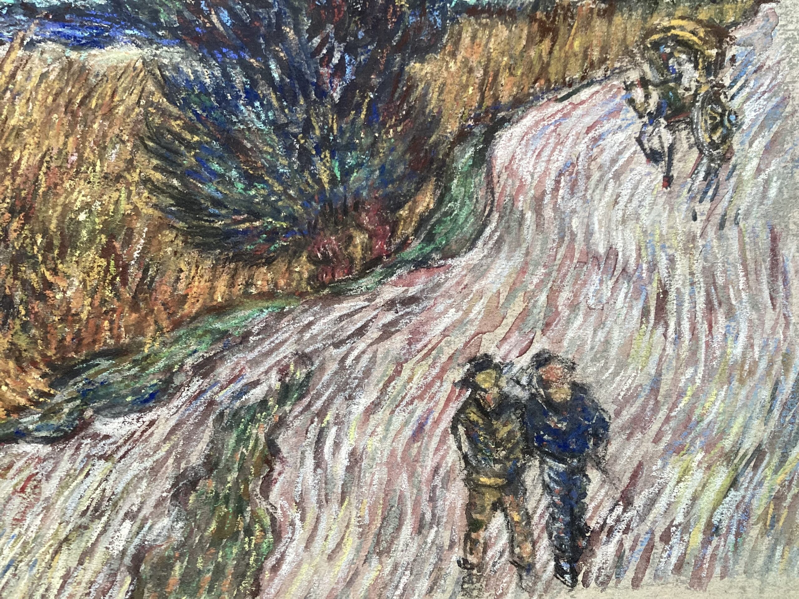 ゴッホ 糸杉と星の見える道 模写 | 山本理宴子 Rieko Yamamoto