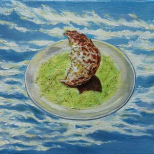 油絵 のおすすめ作品・人気作家 月 パン 弓張月のジェノベーゼ~昇天~ インテリア絵画 アート