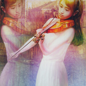 版画 のおすすめ作品・人気作家 人物 女性 バイオリニスト ベネチア 金色のベネチア1/5(幻826) インテリア絵画 アート