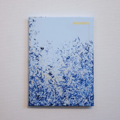 油絵 のおすすめ作品・人気作家 抽象 凹凸 線 金 青 光沢 青と金の discipline over インテリア絵画 アート