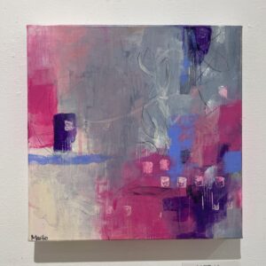 絵画 のおすすめ作品・人気作家 抽象画ピンク正方形原画ｲﾝﾃﾘｱ 空の記憶　pink インテリア絵画 アート