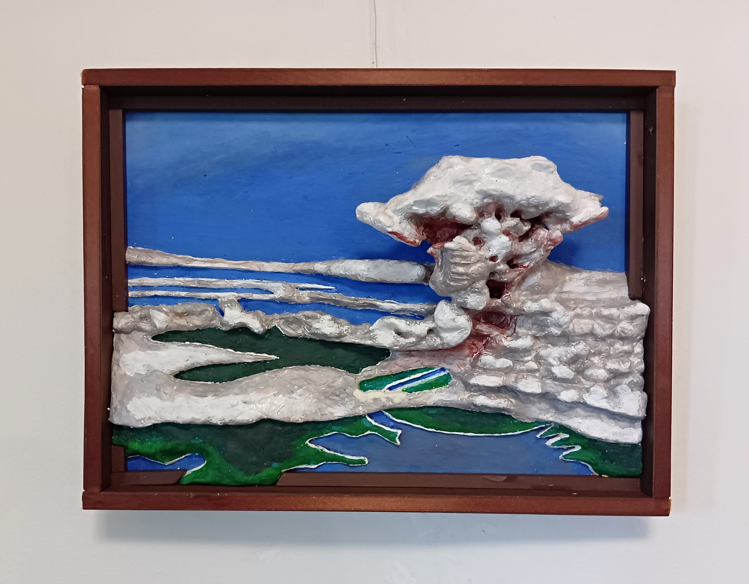 絵画 のおすすめ作品・人気作家 キノコ雲 原爆 反戦 広島 戦争 「キノコ雲」(立体絵画） インテリア絵画 アート