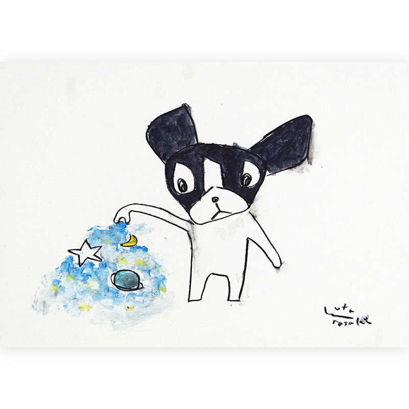 格安，送料無料】 佐々木勇太さん 絵画（闇をひとつまみ）