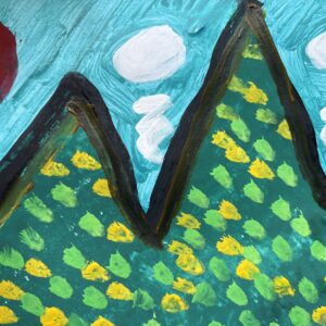 その他 風景画 春山 インテリア絵画 アート