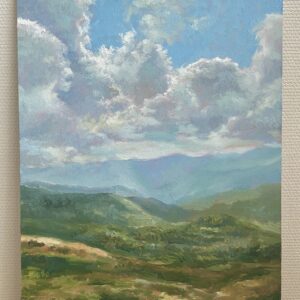油絵 のおすすめ作品・人気作家 油絵 自然 山 登山 雲 風景 雲湧く峰の路 インテリア絵画 アート