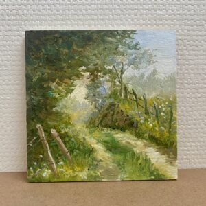 油絵 のおすすめ作品・人気作家 油絵 緑 自然 道 風景 散歩道 インテリア絵画 アート