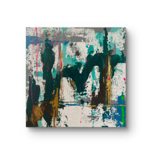 アクリル画 のおすすめ作品・人気作家 カラフル　未来　グリーン　ピンク　ゴールド suddenly no M インテリア絵画 アート