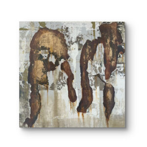アクリル画 のおすすめ作品・人気作家 錆　茶　白　侘び寂び　白と茶 Rust within rust インテリア絵画 アート