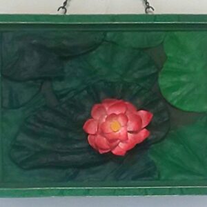 アクリル画 のおすすめ作品・人気作家  「一輪の睡蓮」（立体絵画） インテリア絵画 アート