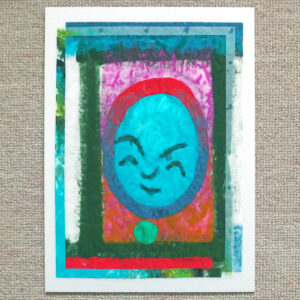 絵画 のおすすめ作品・人気作家 抽象画 contemporary art painting 岩絵の具 抽象 日本画笑顔smile P5126592 インテリア絵画 アート