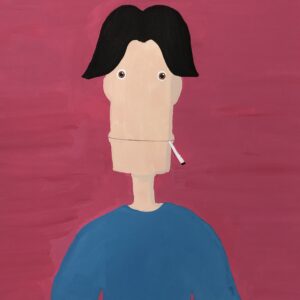 絵画 のおすすめ作品・人気作家 イラスト ピンク 人物画 SMOKE インテリア絵画 アート