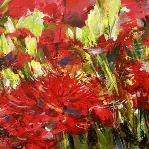 アクリル画 のおすすめ作品・人気作家 花 ヒガンバナ 初秋 彼岸花 曼珠沙華 彼岸花 インテリア絵画 アート