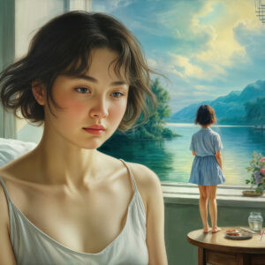 版画 のおすすめ作品・人気作家 人物 女性 夢 過去 風景 幻想回顧 -20250622-c インテリア絵画 アート