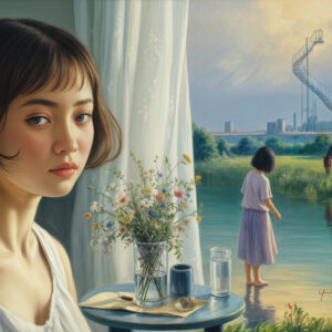 版画 のおすすめ作品・人気作家 人物 女性 夢 過去 風景 幻想回顧 -20250622-d インテリア絵画 アート