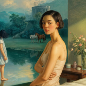 版画 のおすすめ作品・人気作家 人物 女性 夢 過去 風景 幻想回顧 -20250622-f インテリア絵画 アート