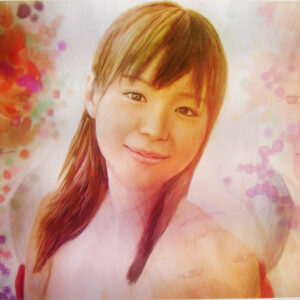 版画 のおすすめ作品・人気作家 人物 女性 笑顔 スイーツスマイル1/5(植204) インテリア絵画 アート