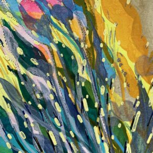 手描きイラスト のおすすめ作品・人気作家 抽象 花 インテリア カラフル ナチュラル 癒し 【 fiery fleur 】 インテリア絵画 アート