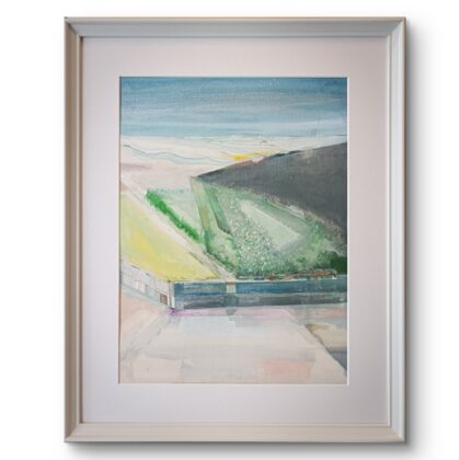 絵画 のおすすめ作品・人気作家 抽象画 水辺 紅葉 透明水彩 風景 the glow of Summer インテリア絵画 アート